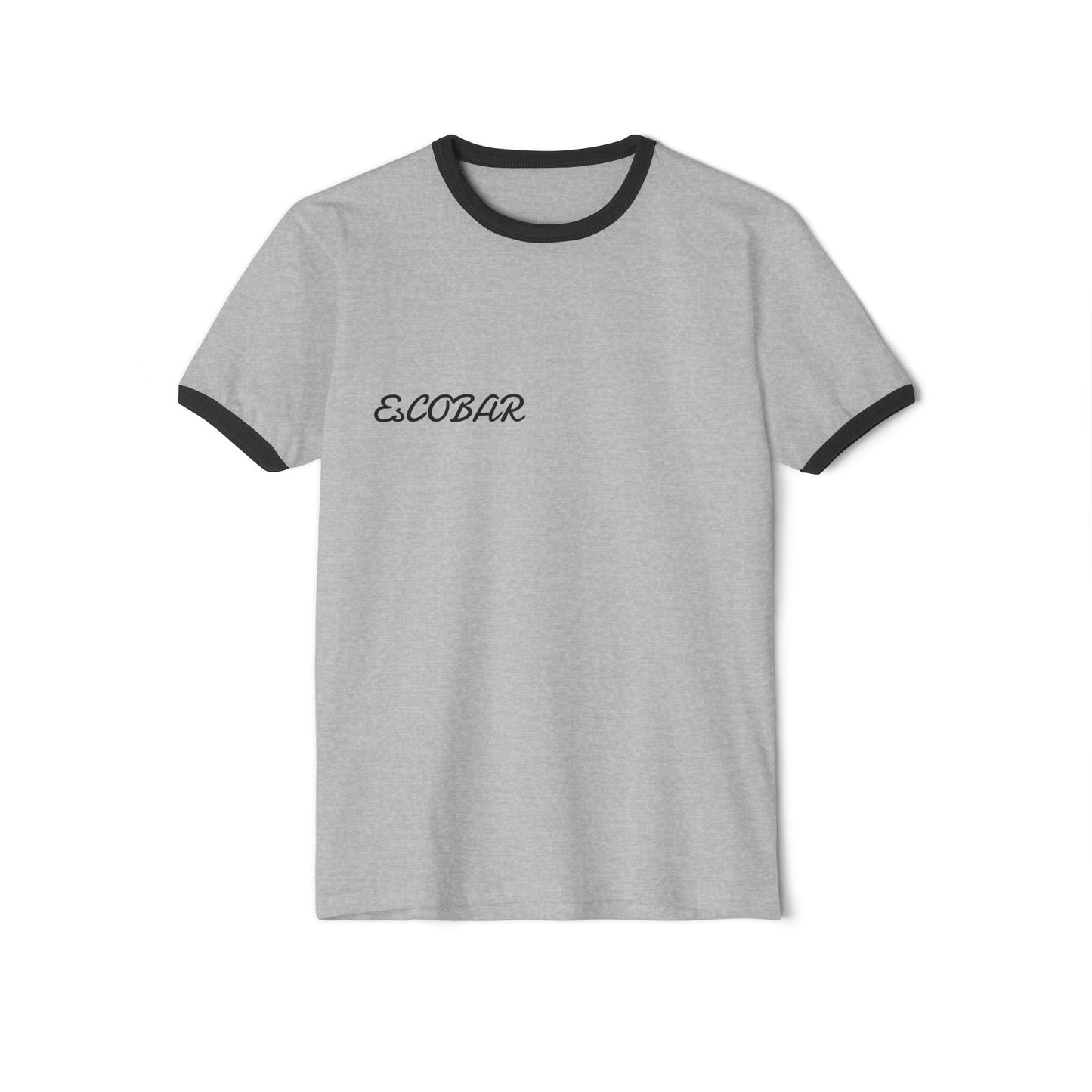 Unisex Cotton Ringer T-Shirt with 'ESCOLAR' Design - Casual Wear, Gift for Music Lovers, Graphic Tee, Birthday Gift, Everyday Outfit