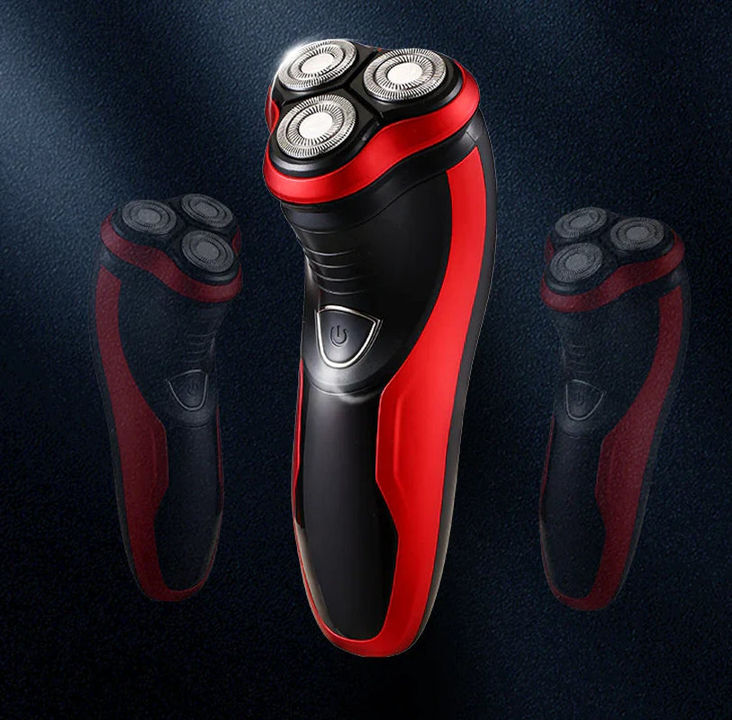 Men'S Razor Rotary Waterproof Electric Shaver Pop-Up Trimmer Wet Dry Cordless