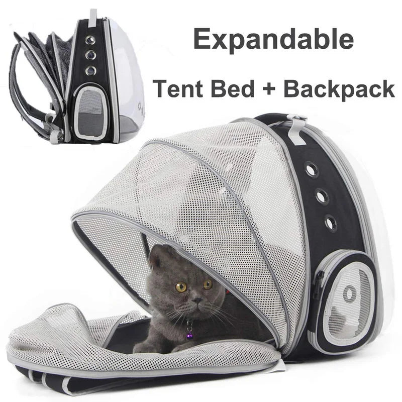 Portable Carrier capsule astronaut Shoulder cat bag Backpack Foldable for Pet Dog Large Space Tent Cage Bubble pet supplies