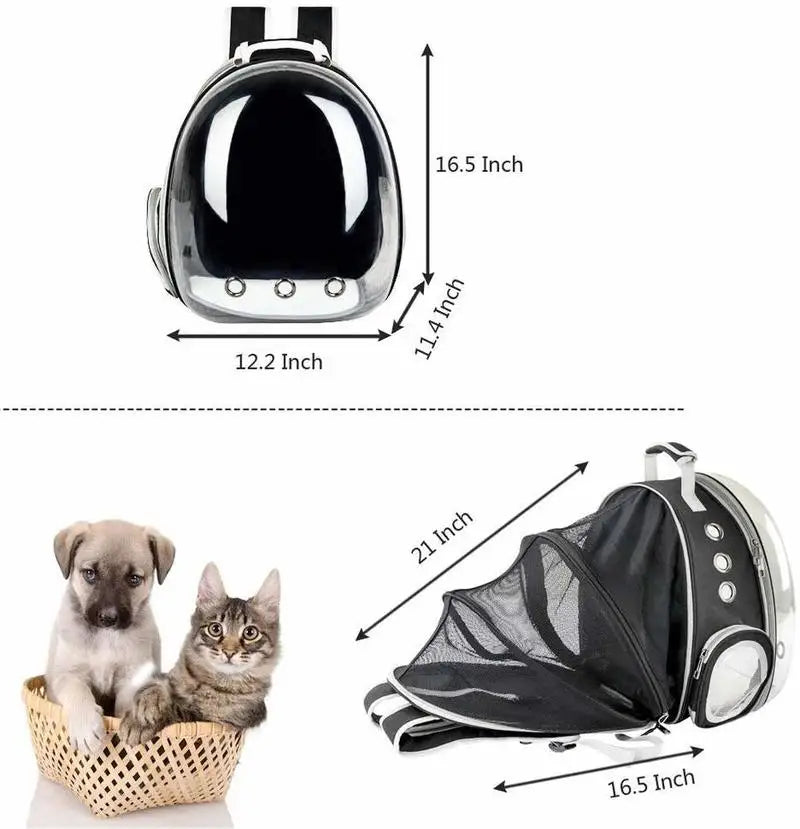 Portable Carrier capsule astronaut Shoulder cat bag Backpack Foldable for Pet Dog Large Space Tent Cage Bubble pet supplies