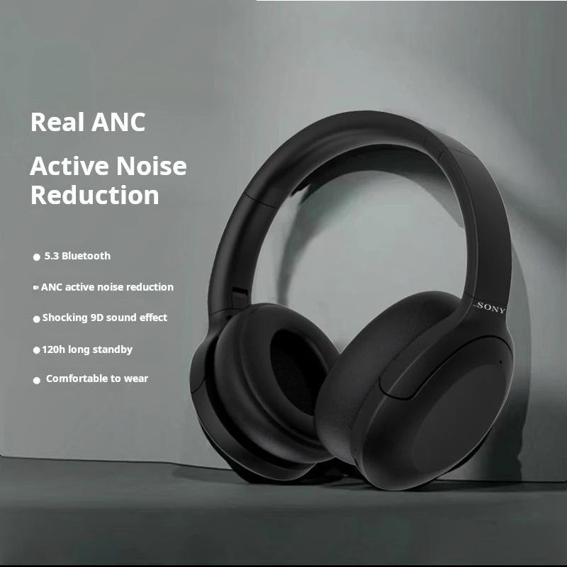 YOB&SONY Headphones Hifi Stereo Game Sport Headset for Sony Foldable over the Ear Wireless Noise Cancellation Bluetooth Headset