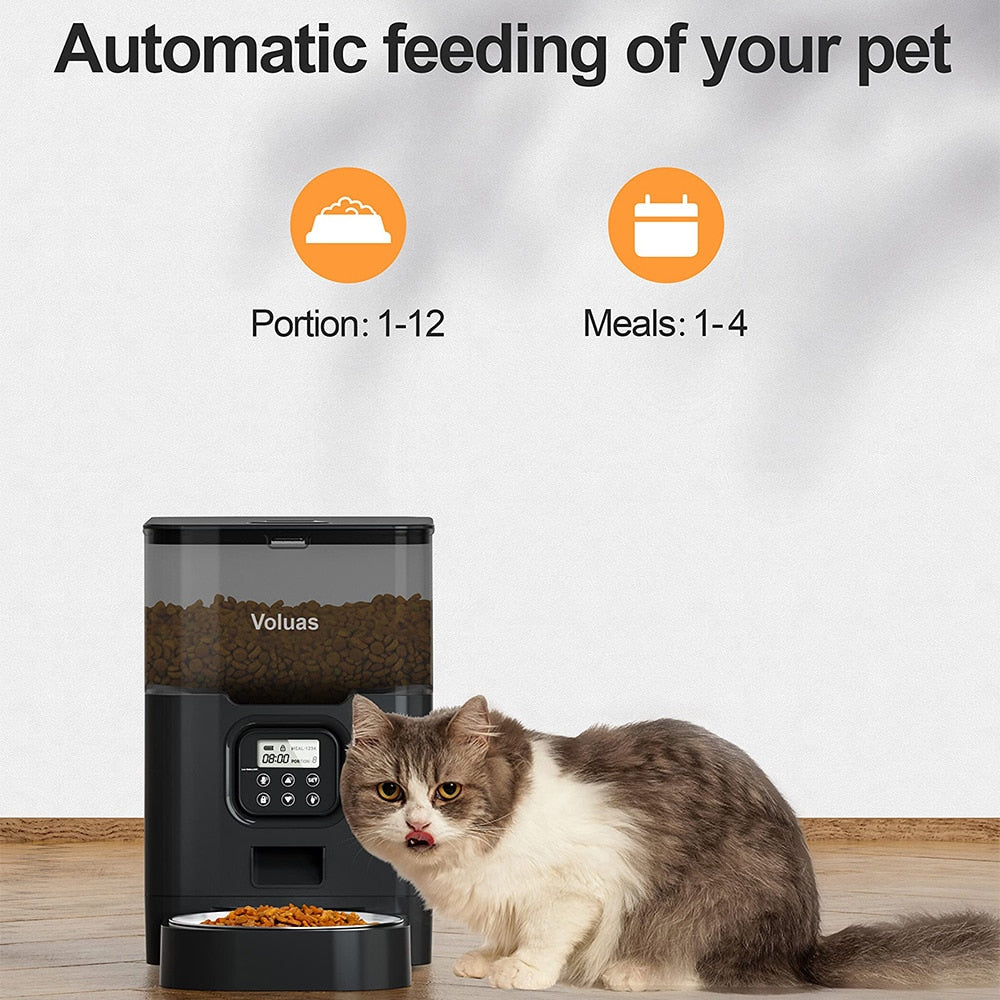 Tuya Automatic Pet Feeder Large Capacity APP Smart Cat Feeder Dog Slow Food Dispenser with WIFI Voice Timing Pet Feeding Supplie