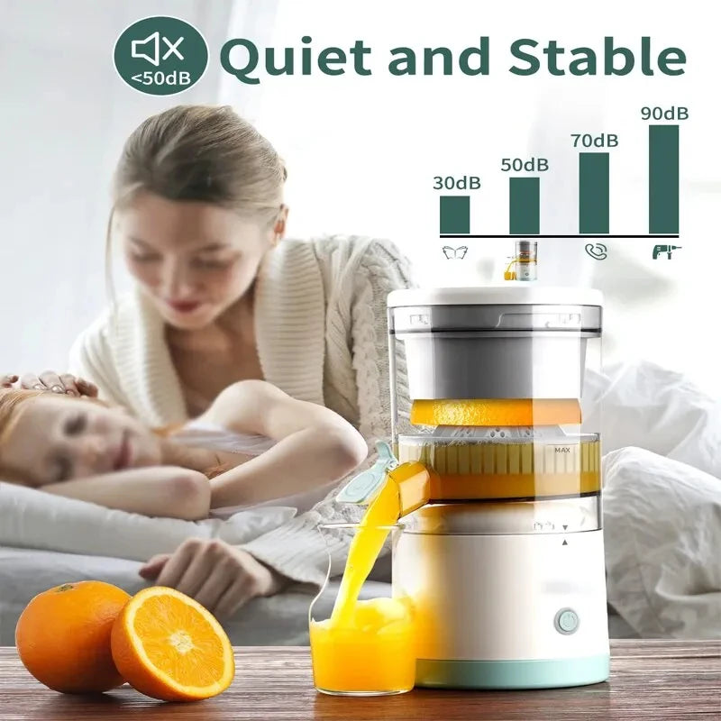 Portable Electric Juicer Electric Juicer Orange Juice Squeezer Fruit Juicer Household Orange Lemon Blender USB Charging Kitchen