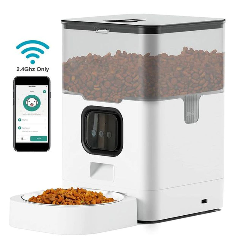 Tuya Automatic Pet Feeder Large Capacity APP Smart Cat Feeder Dog Slow Food Dispenser with WIFI Voice Timing Pet Feeding Supplie