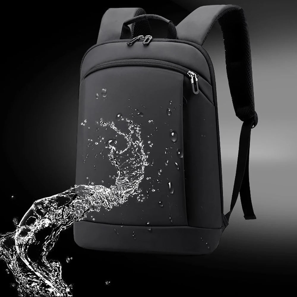 Thin Laptop Backpack Men Bag 15.6 Inch Office Work Women Backpacks Business Bag Unisex Black Backpack Slim Back Pack