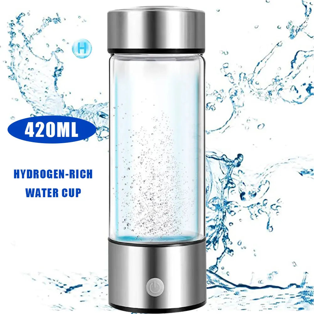 Portable Electric Filter Hydrogen Water Bottle Oplaadbare Negatieve Ionen Water Cup Hydrogen-Rich Generator Water Bottle