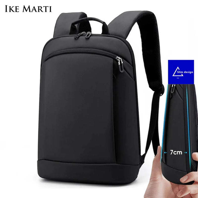 Thin Laptop Backpack Men Bag 15.6 Inch Office Work Women Backpacks Business Bag Unisex Black Backpack Slim Back Pack